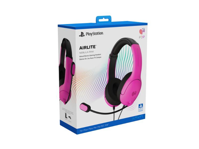 PDP Airlite Wired Stereo Headset for PlayStation -Nebula Pink