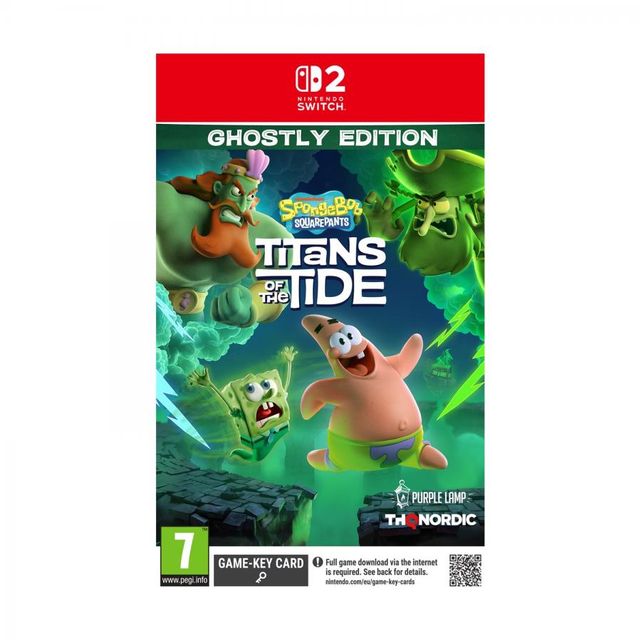 SpongeBob SquarePants:Titans of theTide Ghostly Edition (Game Key Card) Nintendo Switch 2 NEW