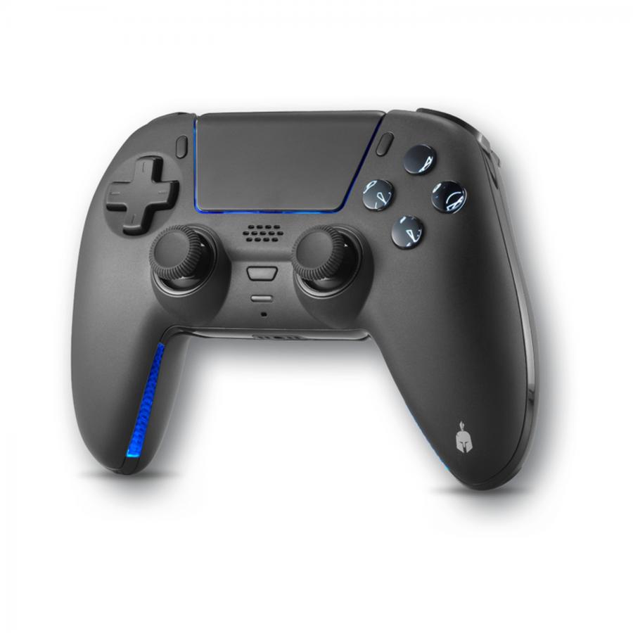 Spartan Gear - Sarissa Wireless Controller - compatible with PS5, PS4 PC, Switch - ( Black + one extra faceplate)  SGCPCPS501B