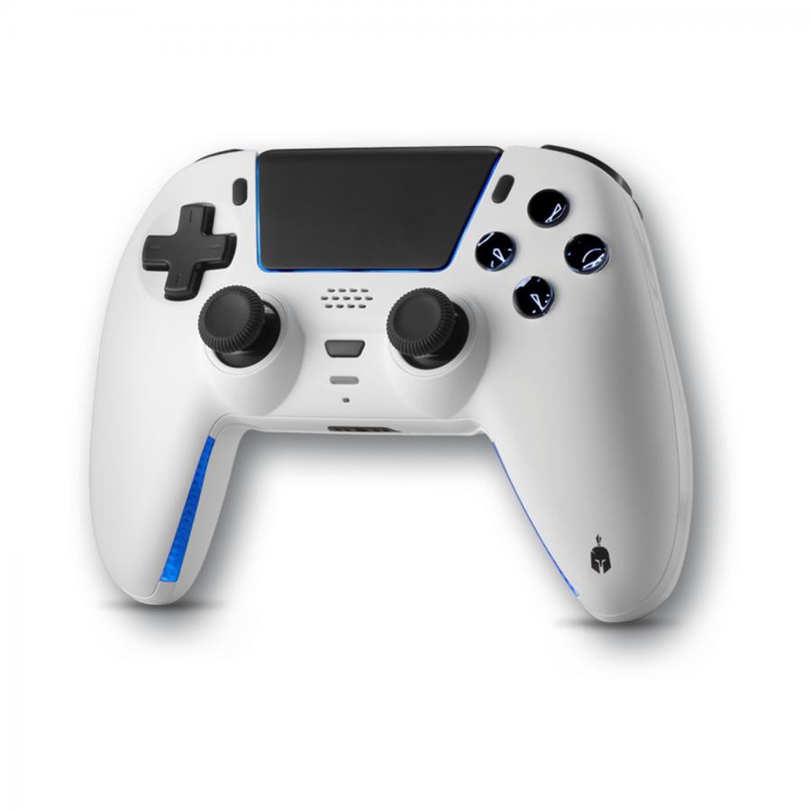 Spartan Gear - Sarissa Wireless Controller - compatible with PS5, PS4 PC, Switch - ( White  + one extra faceplate)   SGCPCPS501W