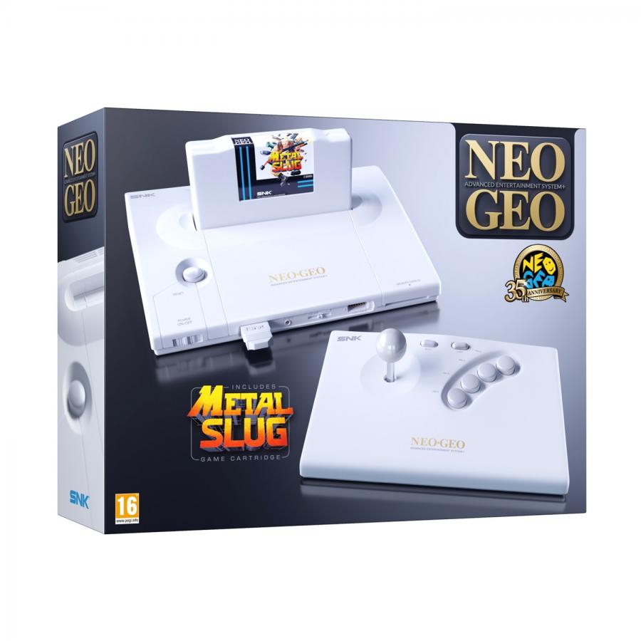 NEOGEO AES+ Anniversary Edition Console  (White) + Game Metal Slug