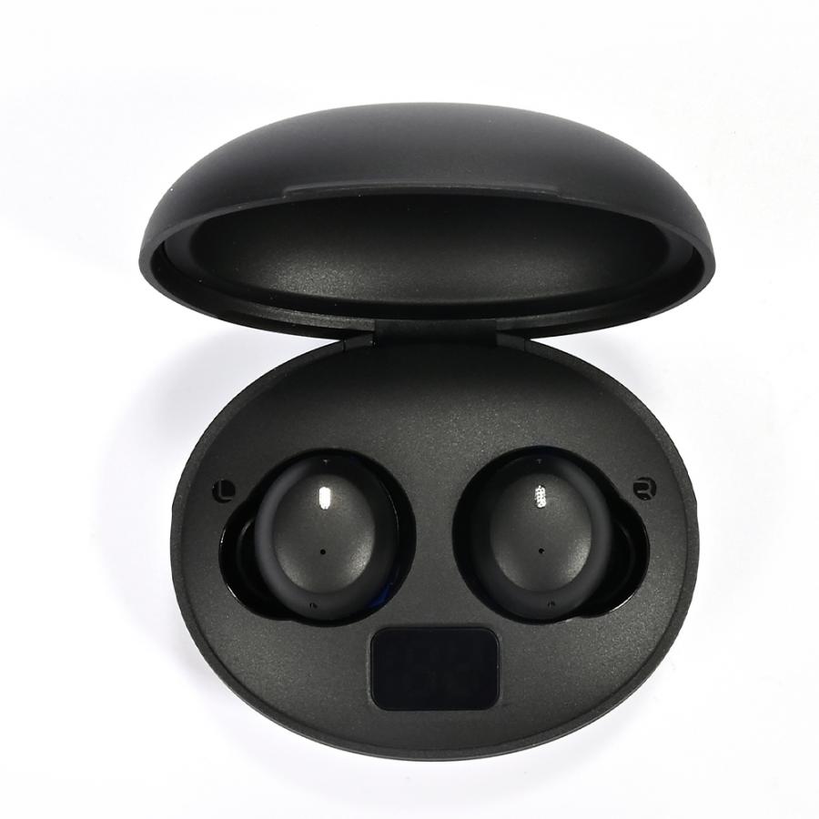 LAMTECH TWS EARBUDS V5.3 WITH LED SCREEN BLACK