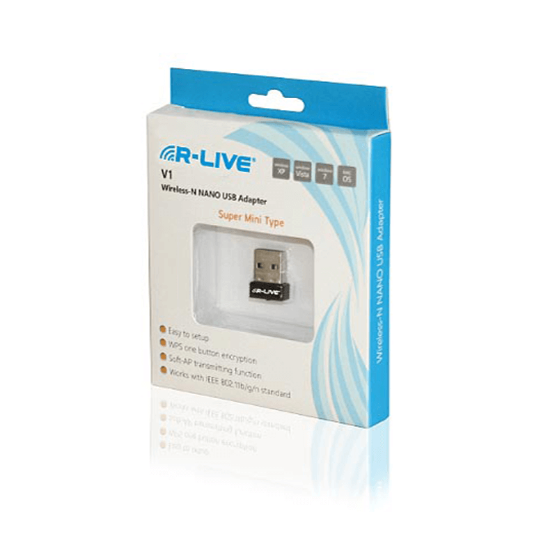 R-Live V1 150Mbps Wireless-N Nano USB Adapter