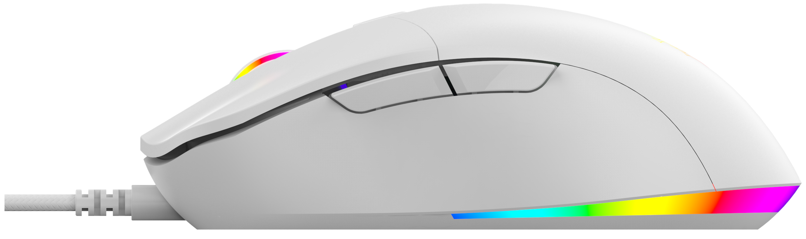 LAMTECH RGB GAMING MOUSE 6400DPI WHITE 'WHITE MOON'