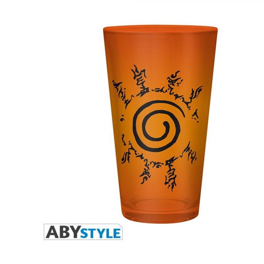 Abysse Naruto Shippuden - Konoha & Seal Symbol 400ml Large Glass (ABYVER137)