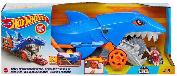 Mattel Hot WheelsCity: Shark Chomp Transporter Playset (GVG36)