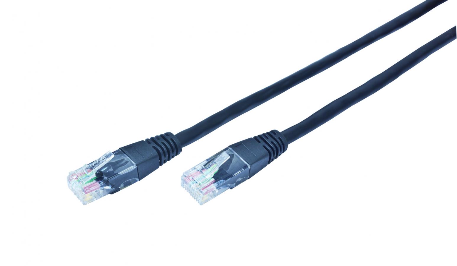 CABLEXPERT UTP PATCH CORD CAT5e BLACK 2M