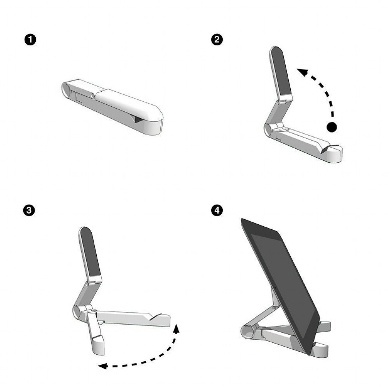 GEMBIRD UNIVERSAL TABLET STAND BLACK