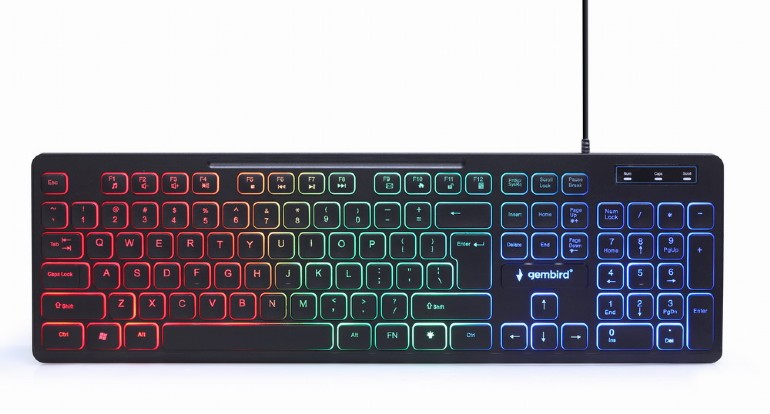 GEMBIRD 3-in-1 WIRED BACKLIGHT DESKTOP SETBLACK