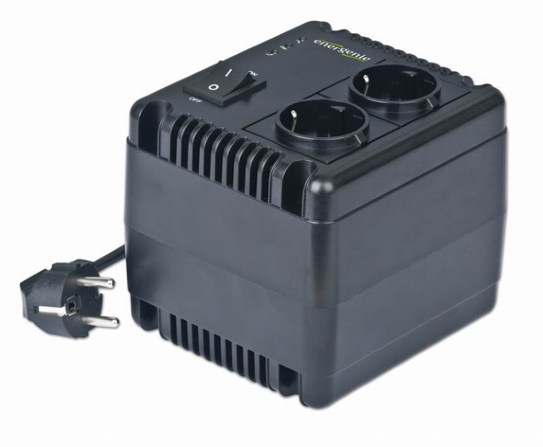 ENERGENIE AUTOMATIC AC VOLTAGE REGULATOR AND STABILIZER LED 220V AC 1000VA