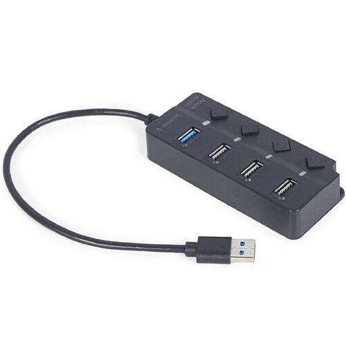 GEMBIRD 4-PORT USB HUB (1XUSB3.1+3XUSB2.0) WITH SWITCHES
