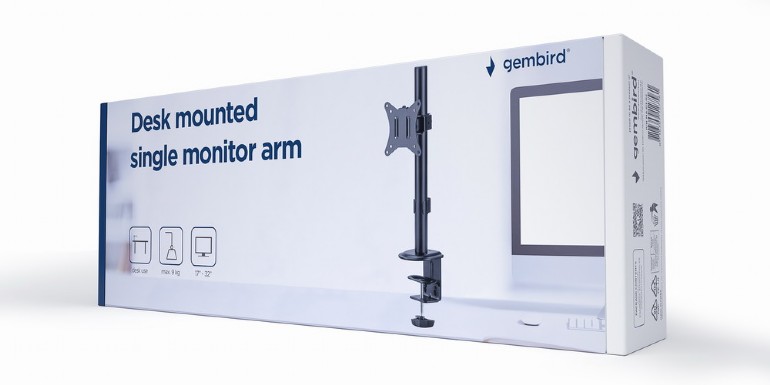 GEMBIRD DESK MOUNTED SINGLE MONITOR ARM 17'-32'