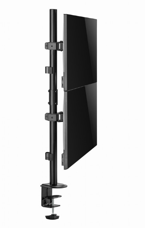 GEMBIRD ADJUSTABLE 2-DISPLAY VERTICAL DESK MOUNT 17'-32'