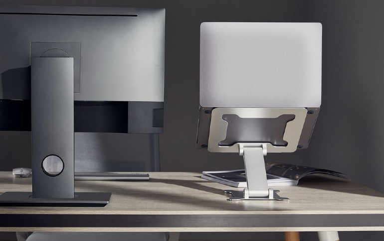 GEMBIRD FOLDABLE NOTEBOOK RISER STAND SILVER