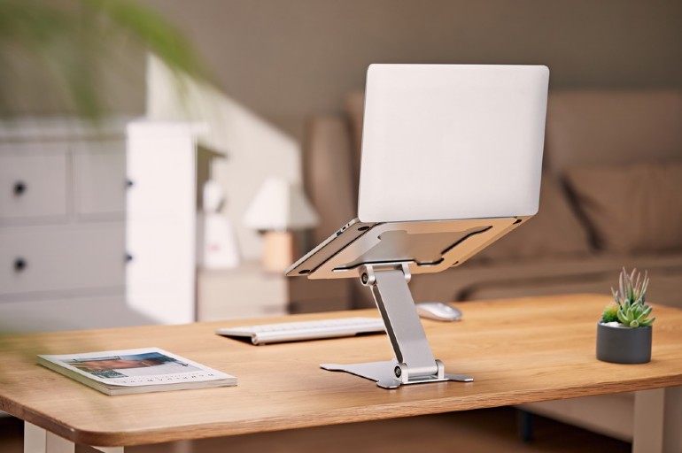 GEMBIRD FOLDABLE NOTEBOOK RISER STAND SILVER