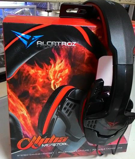 ALCATROZ MOBILE AND PC HEADSET ALPHA MG370A B.RED