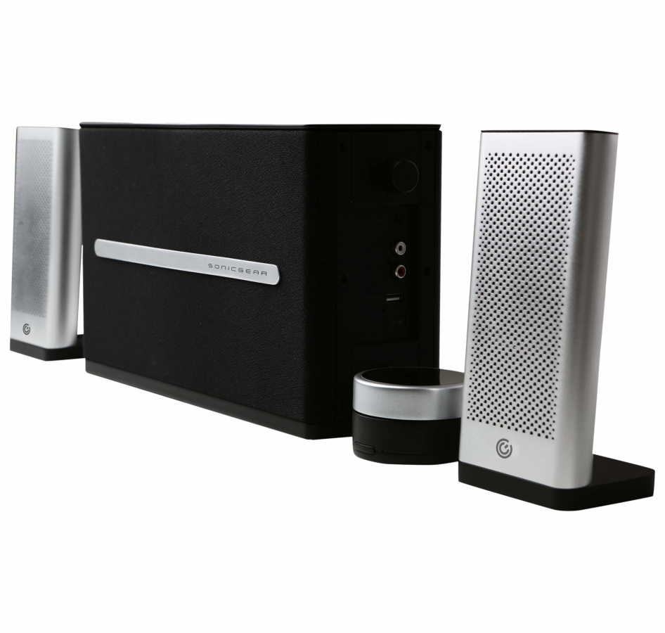 SONIC GEARS 2,1 HI-FI BLUETOOTH SPEAKERS SPACE 7 SILVER