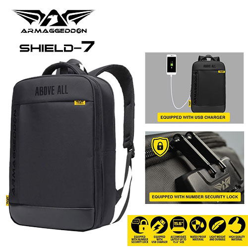 ARMAGGEDDON GAMING LAPTOP BAG 15' SHIELD 7