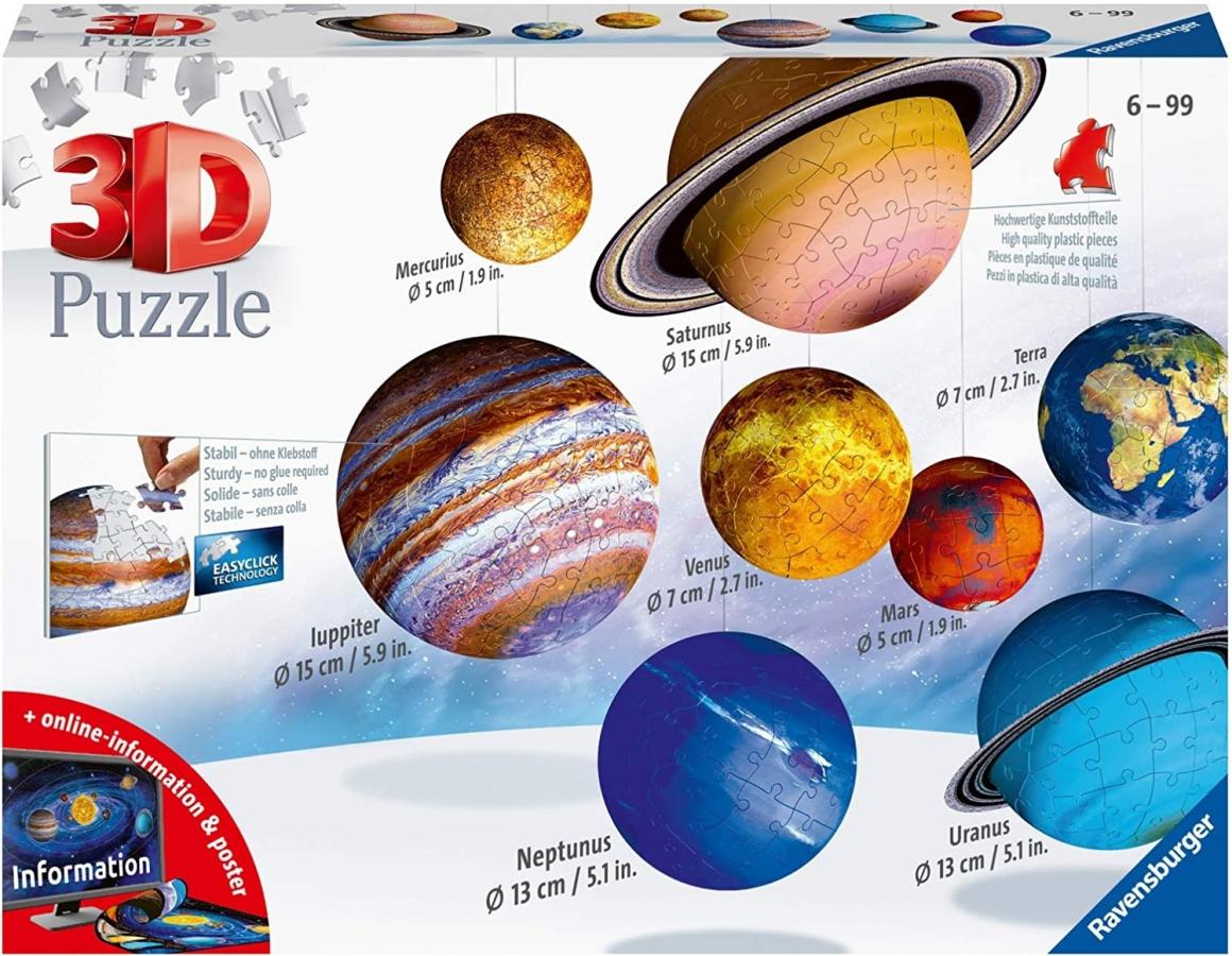 Ravensburger 3D Puzzle: Solar System (522pcs) (11668)