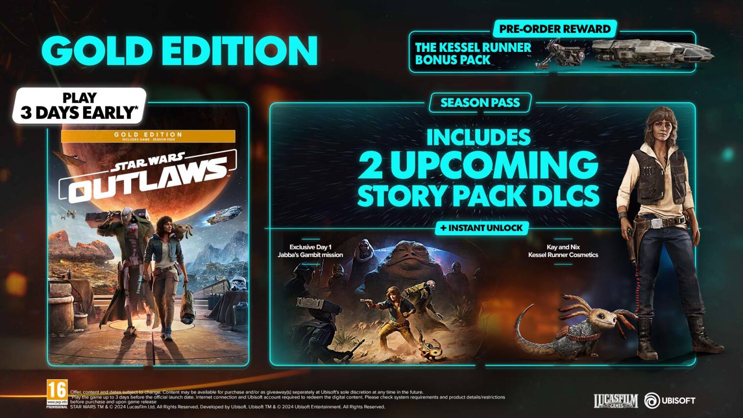 Star Wars Outlaws Gold Edition PS5 NEW