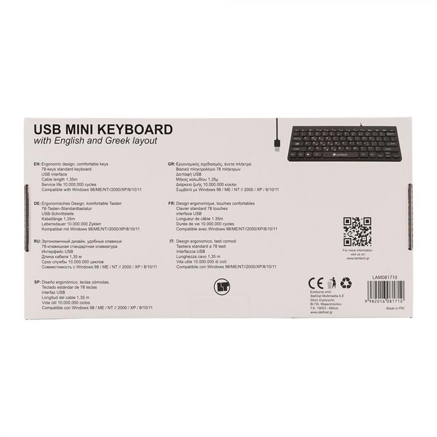 LAMTECH USB MINI KEYBOARD BLACK