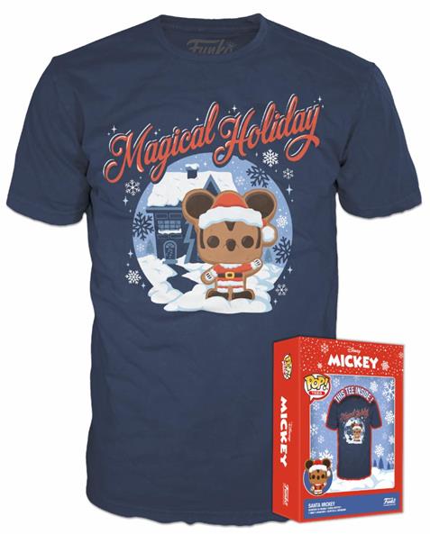 Funko Boxed Tees: Disney Holiday - Santa Mickey (M)