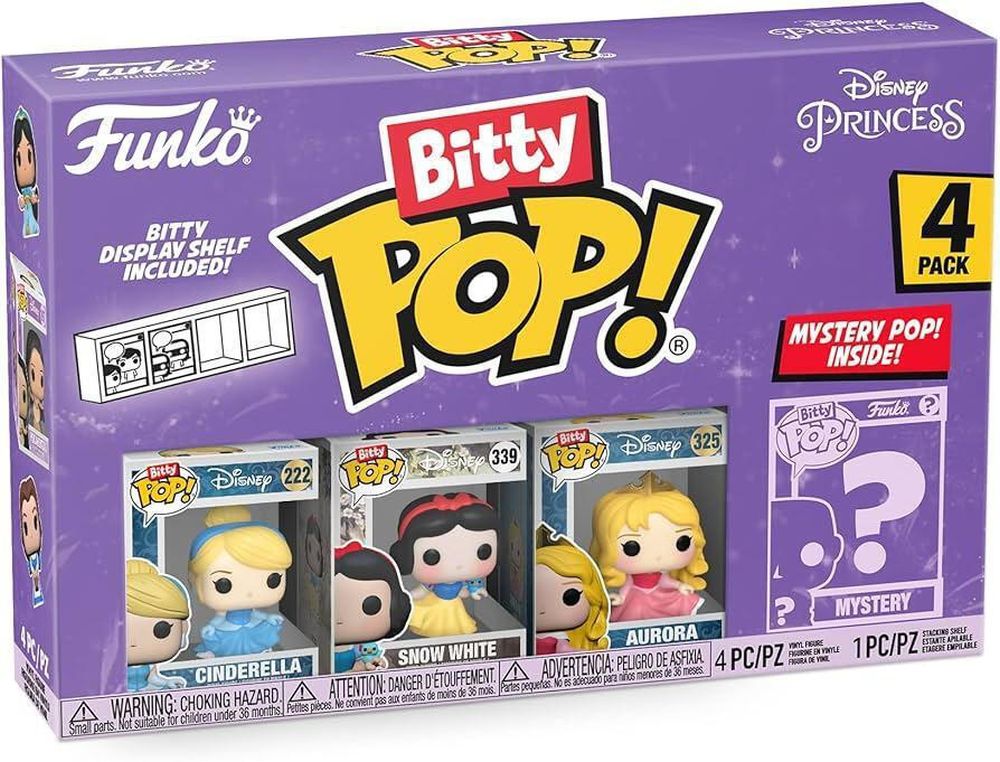 Funko Bitty Pop! Singles: Disney Princesses Mystery Mini Figures (36 Pcs PDQ) (Blind Bag/Random) Vinyl Figures