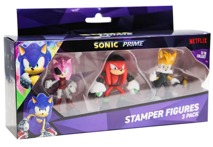P.M.I. Sonic Prime - 3 Pack (S1) Stamper Figures (Random) (SON5021)