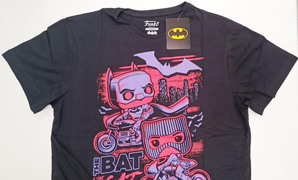 Funko Pop! Tee: Batman - The Bat  The Cat (L)