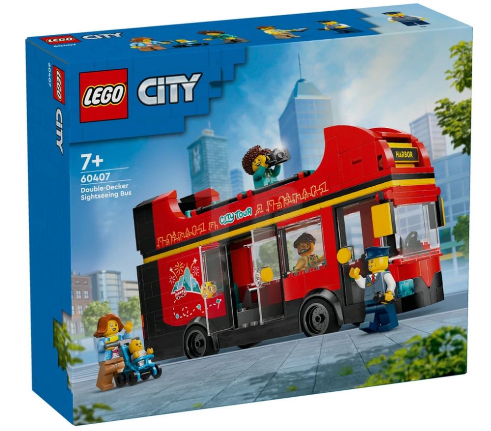 LEGO® City Great Vehicles: Red Double-Decker Sightseeing Bus (60407)