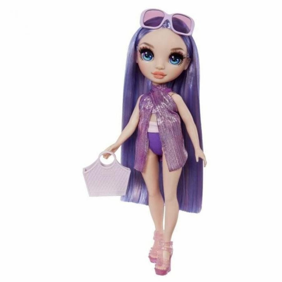 MGA Rainbow High: Swim  Style Fashion - Violet (Purple) Doll (507314-EUC)