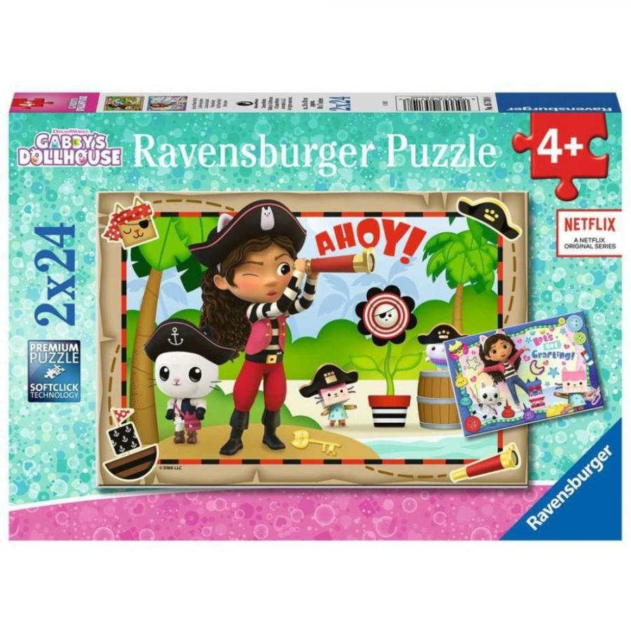 Ravensburger Puzzle: Gabbys Dollhouse (2x24pcs) (5710)