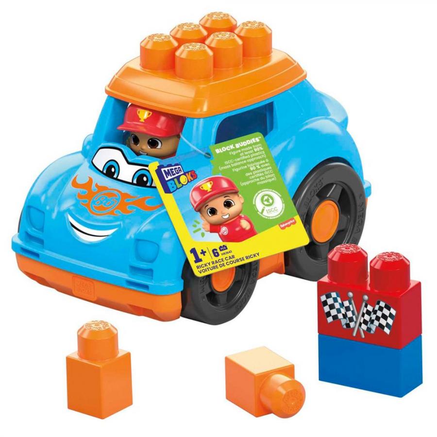 Fisher Price Mega Bloks: Block Buddies - Ricky Race Car (HKN41)
