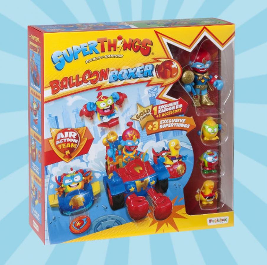 AS Superthings Σετ Οχήματα Με 4 Φιγούρες Ballon Boxer (1013-62112)