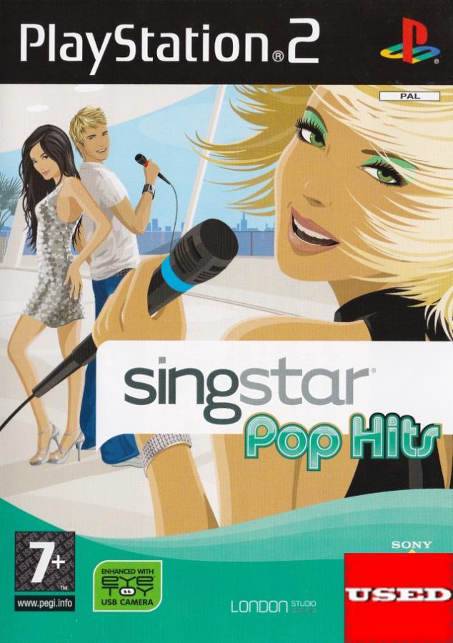 SingStar Pop Hits PS2 USED (English Game / Dutch Cover)