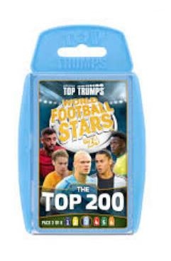 Winning Moves: Top Trumps - World Football Stars 2024 The Top 200 Pack 3 - Card Game (WM04802-EN1)