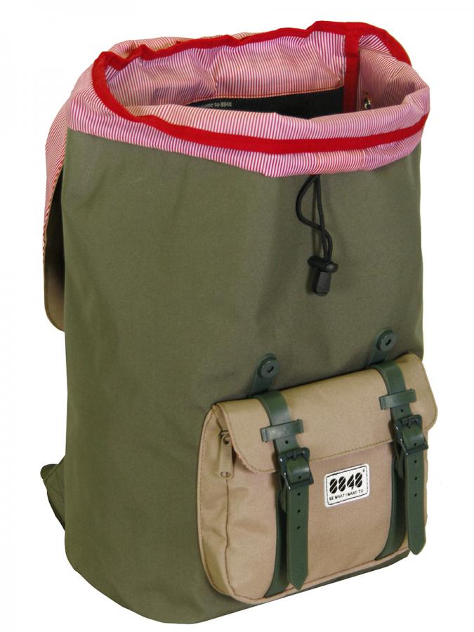 8848 TRAVEL BACKPACK 15,6' UNISEX WATERPROOF KHAKI GREEN