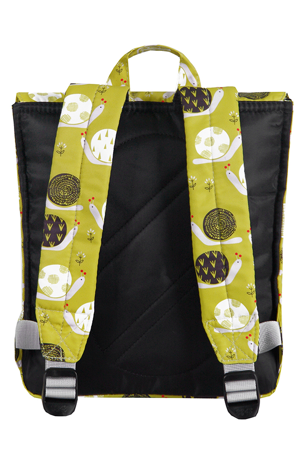 8848 BACKPACK FOR CHILDREN WITH SNAILS PRINT YELLOW