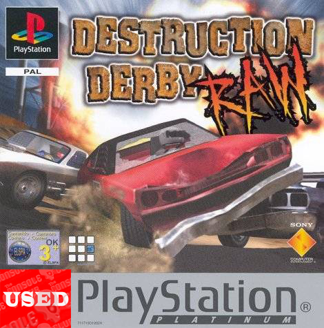 Destruction Derby Raw (Platinum) PSX USED (Like NEW)