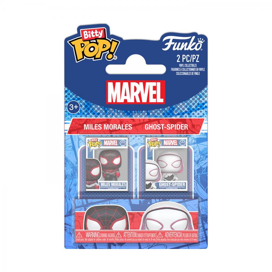 Funko Bitty Pop! 2-Pack: Spider-Man - Miles Morales & Ghost Spider Vinyl Figures