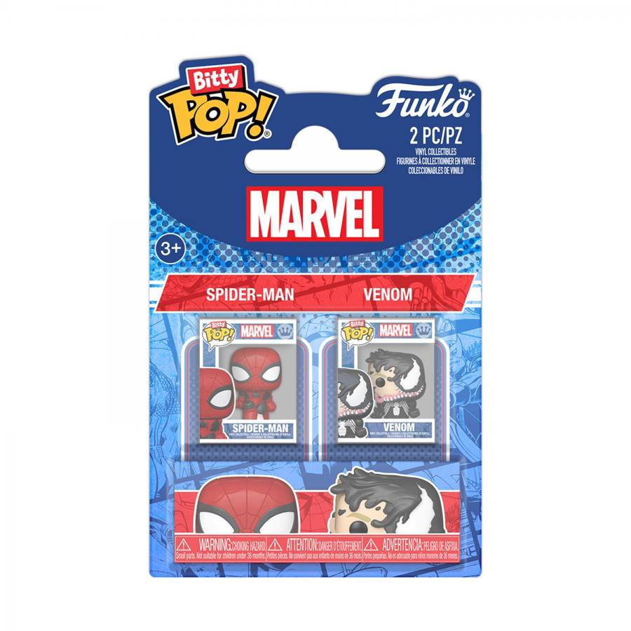 Funko Bitty Pop! 2-Pack: Spider-Man - Spider-Man & Venom Vinyl Figures