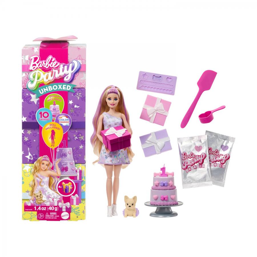 Mattel Barbie Party Unboxed Reveal: Ξανθιά (JFG70)