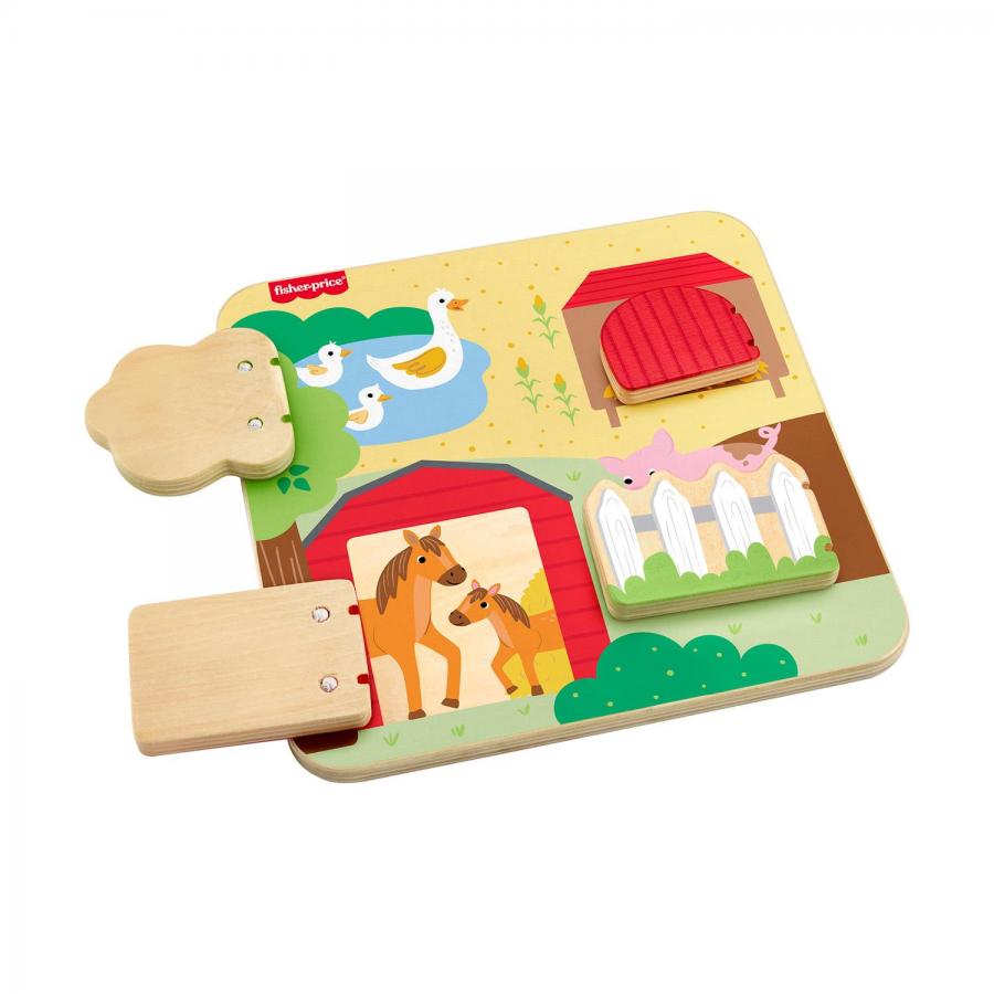 Fisher:Price® Ξύλινος Πίνακας Ζωάκια Φάρμας (JCY33)