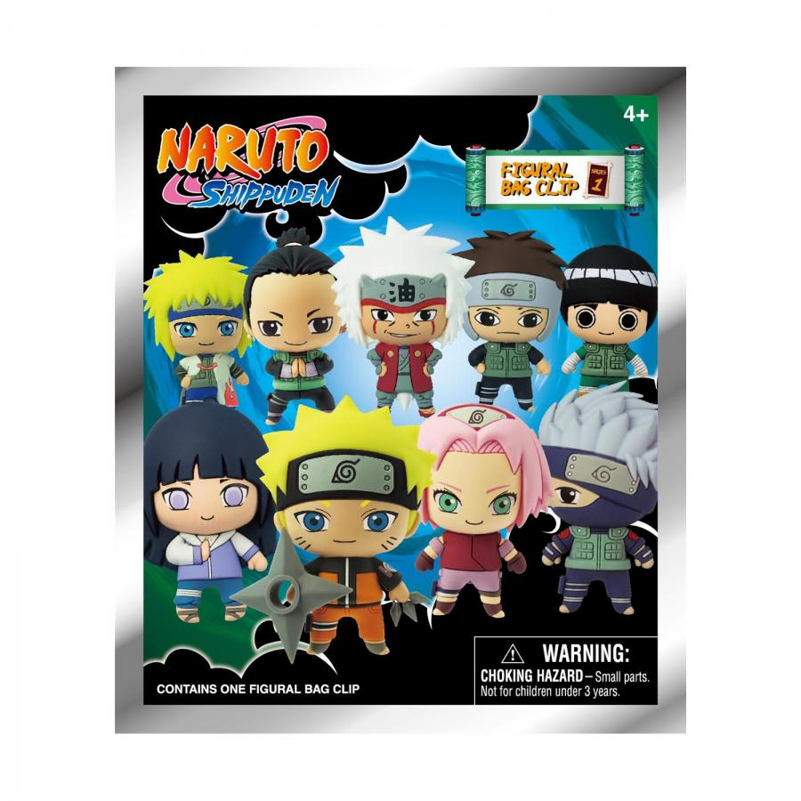 Monogram: Naruto (Blind Bag/random) 3D Foam Bag Clips