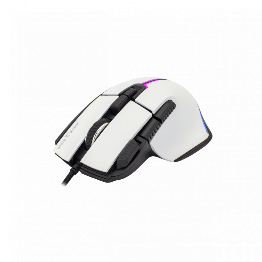 WHITE SHARK GAMING MOUSE GM-9006 MARROK WHITE 12000DPI