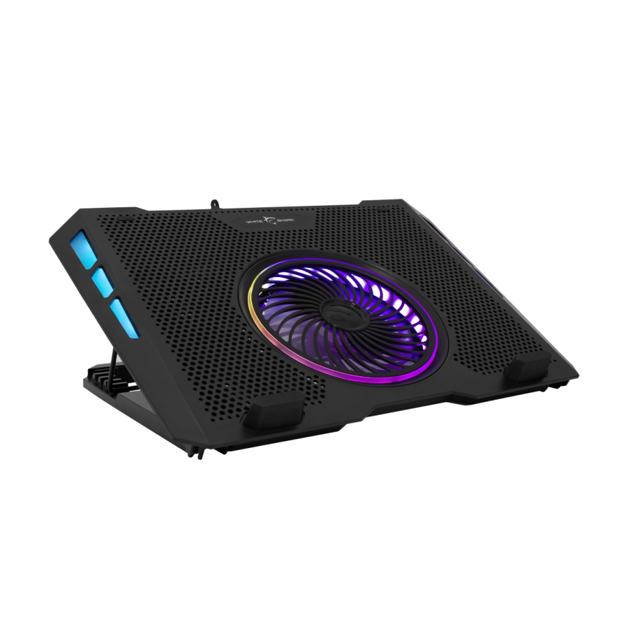 WHITE SHARK RGB COOLING PAD GCP-13 AURORA 5 FANS