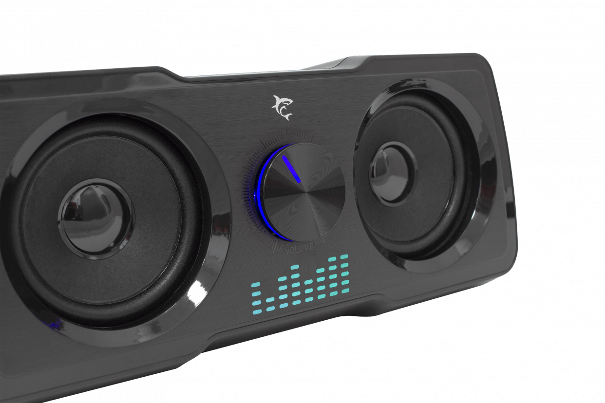WHITE SHARK RGB GAMING 2.2 SPEAKERS MOOD BLACK