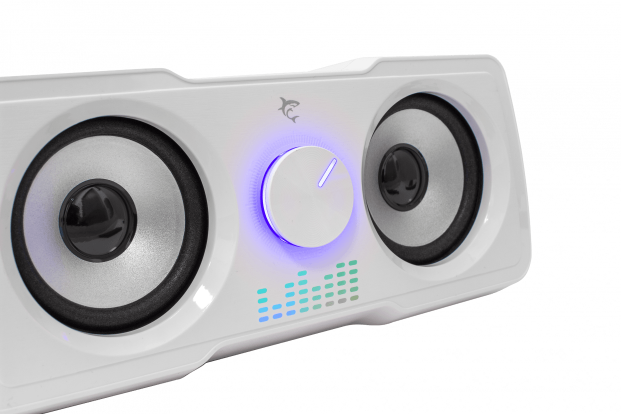 WHITE SHARK RGB GAMING 2.2 SPEAKERS MOOD WHITE