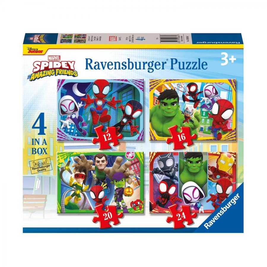 Ravensburger Puzzle: Spidey & Friends (4in1) (12001064)