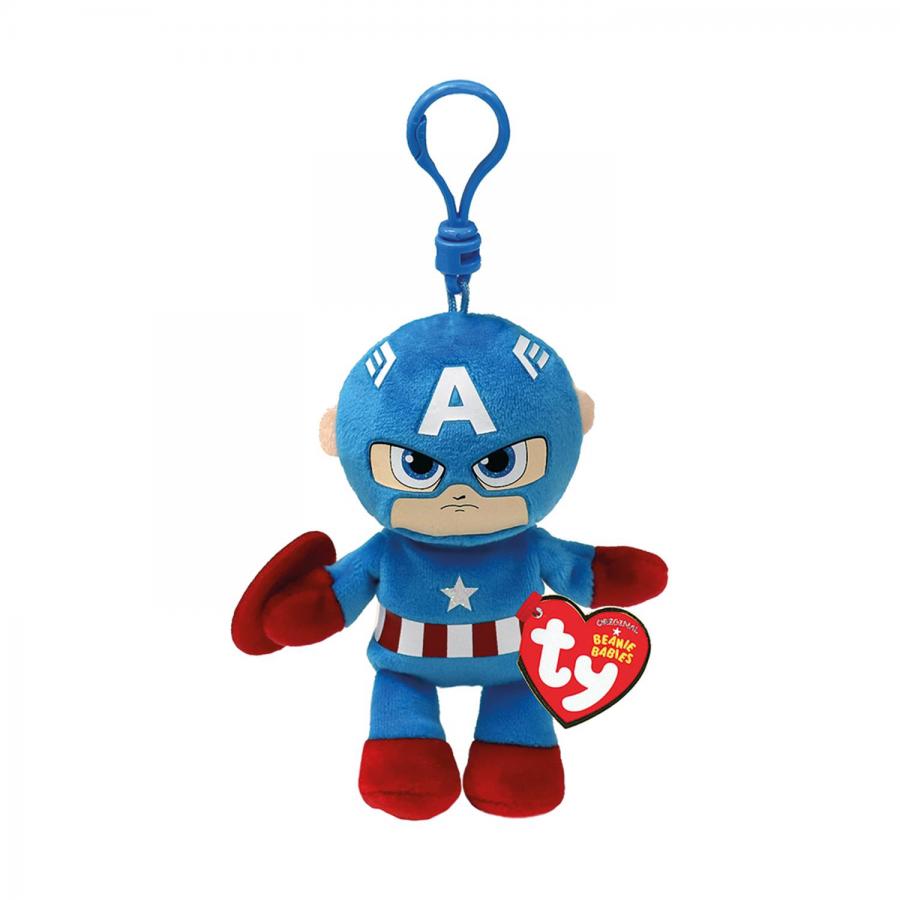 AS Χνουδωτό: Beanie Babies - Κλιπ Captain America 8,5εκ (1607-34004)